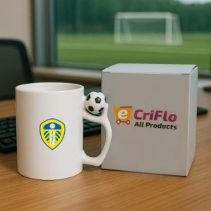Cana Leeds United F.C .Anglia , cu logoul stema echipei, Cadoul Perfect - Img 9