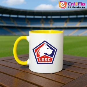 Cana Lille LOSC Franta , cu logoul stema echipei, Cadoul Perfect - Img 32