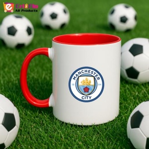 Cana Manchester City Anglia , cu logoul stema echipei, Cadoul Perfect - Img 46