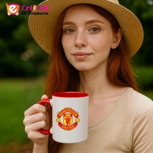 Cana Manchester United FC Anglia , cu logoul stema echipei, Cadoul Perfect - Img 48