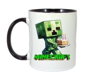 Cana Minecraft Creeper Cu Tort - Img 6