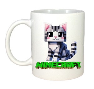 Cana Minecraft Pisica Gri - Img 3