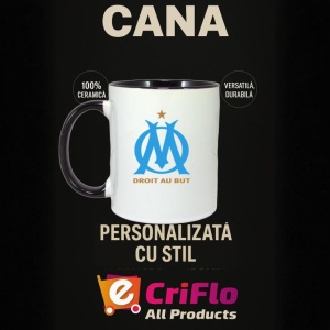 Cana Olympique de Marseille Franta , cu logoul stema echipei, Cadoul Perfect - Img 35