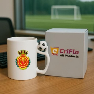 Cana Rcd mallorca Spania , cu logoul stema echipei, Cadoul Perfect - Img 9