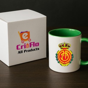 Cana Rcd mallorca Spania , cu logoul stema echipei, Cadoul Perfect - Img 19