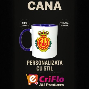 Cana Rcd mallorca Spania , cu logoul stema echipei, Cadoul Perfect - Img 25