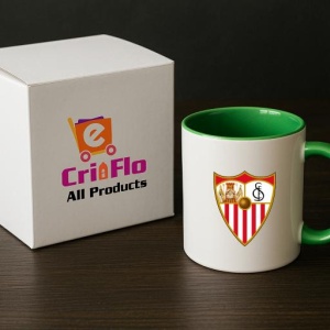Cana Sevilla FC Spania , cu logoul stema echipei, Cadoul Perfect - Img 19