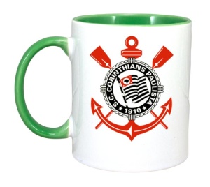 Cana Sport Club Corinthians Paulista Brazilia , cu logoul stema echipei, Cadoul Perfect - Img 3