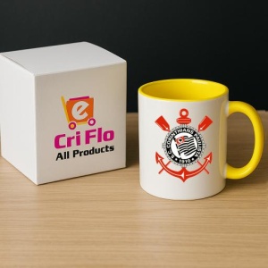 Cana Sport Club Corinthians Paulista Brazilia , cu logoul stema echipei, Cadoul Perfect - Img 29
