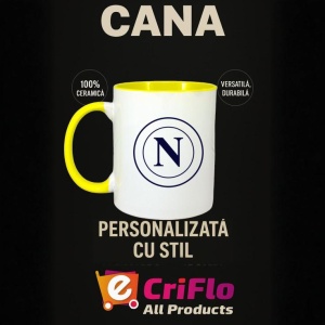 Cana SSC Napoli Italia , cu logoul stema echipei, Cadoul Perfect - Img 30