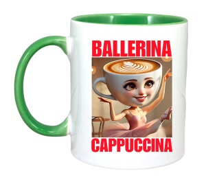 Cana Tralalero TraLaLa cu Ballerina Cappuccina - Italian Brainrot Meme - Img 3
