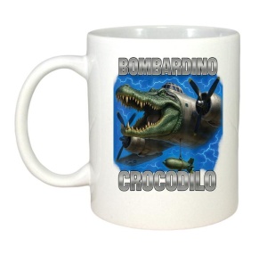 Cana Tralalero TraLaLa cu Italian Brainrot Bombardino Crocodilo Meme - Img 2