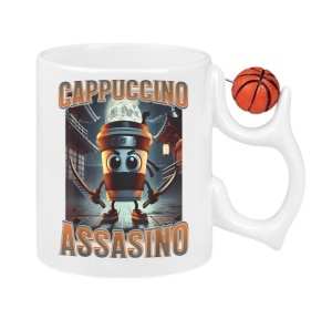 Cana Tralalero TraLaLa cu Italian Brainrot Cappuccino Assassino, Funny Cappuccino Meme V - Img 9