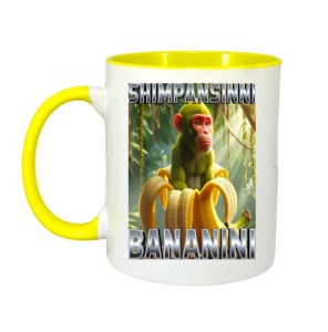 Cana Tralalero TraLaLa cu Shimpansinni Bananini Monkey Banana Italian Brainrot Meme - Img 4