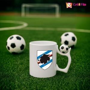 Cana UC Sampdoria Italia , cu logoul stema echipei, Cadoul Perfect - Img 10