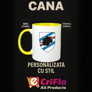 Cana UC Sampdoria Italia , cu logoul stema echipei, Cadoul Perfect - Img 30