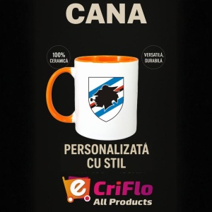 Cana UC Sampdoria Italia , cu logoul stema echipei, Cadoul Perfect - Img 40