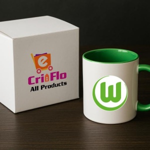Cana VfL Wolfsburg Germania , cu logoul stema echipei, Cadoul Perfect - Img 19