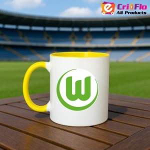 Cana VfL Wolfsburg Germania , cu logoul stema echipei, Cadoul Perfect - Img 32
