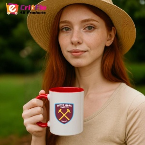 Cana West Ham United FC Anglia , cu logoul stema echipei, Cadoul Perfect - Img 48