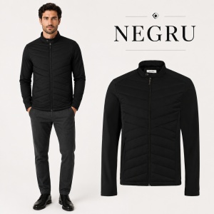 Geacă Bărbați tip Jachetă Hibridă Profesională, Matlasată și Softshell – Cross 555 - Img 14