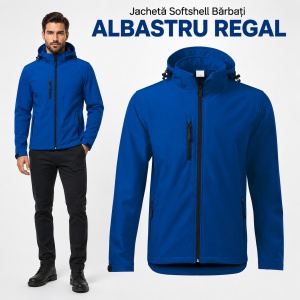 Geacă Bărbați tip Jachetă Softshell cu Glugă Detașabilă, Impermeabilă și Elastică – Performance 522 - Img 12
