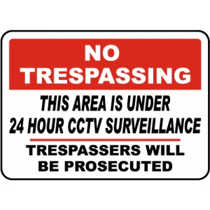 Indicator 24 de ore supraveghere video, Sticker autocolant