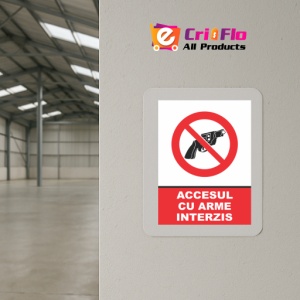 Indicator Accesul cu arme interzis, Sticker autocolant - Img 4