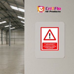 Indicator Acest spatiu functioneaza fara autorizatie de securitate la incendiu, Sticker autocolant - Img 4