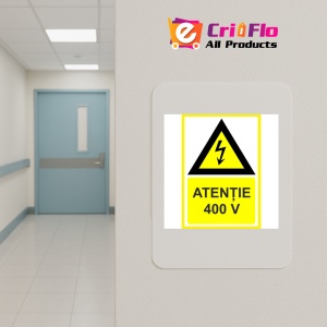 Indicator Atentie 3000v, Sticker autocolant - Img 5