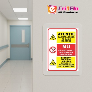 Indicator Atentie la deplasarea pe caile de acces, Sticker autocolant - Img 5