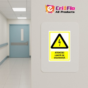 Indicator Atentie limita de siguranta v1, Sticker autocolant - Img 5
