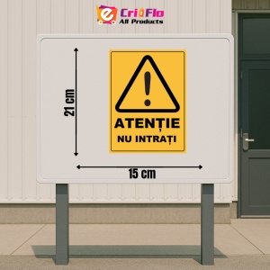 Indicator Atentie nu intrati, Sticker autocolant - Img 2
