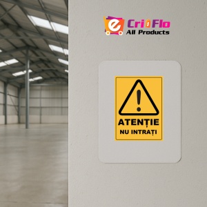 Indicator Atentie nu intrati, Sticker autocolant - Img 4