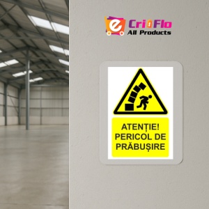 Indicator Atentie pericol de prabusire indicator de avertizare, Sticker autocolant - Img 4