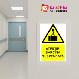 Indicator Atentie sarcina suspendata indicator de avertizare, Sticker autocolant - Img 5