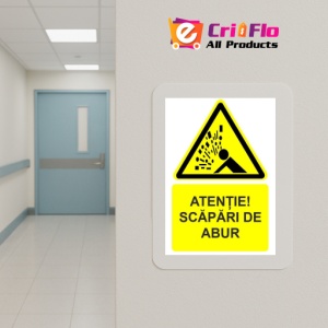 Indicator Atentie scapari de abur indicator de avertizare, Sticker autocolant - Img 5