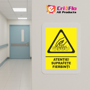 Indicator Atentie suprafete fierbinti, Sticker autocolant - Img 5