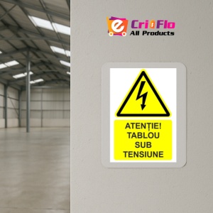 Indicator Atentie tablou sub tensiune indicator de avertizare, Sticker autocolant - Img 4