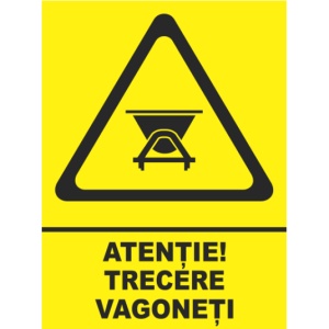 Indicator Atentie trecere vagabonti, Sticker autocolant