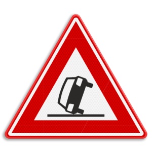 Indicator Avertizare pentru accidente, Sticker autocolant