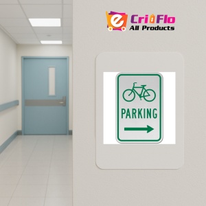 Indicator Bicycle Parking Right Arrow Sign, Sticker autocolant - Img 5