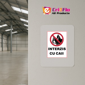 Indicator Caii interzis cu caii, Sticker autocolant - Img 4