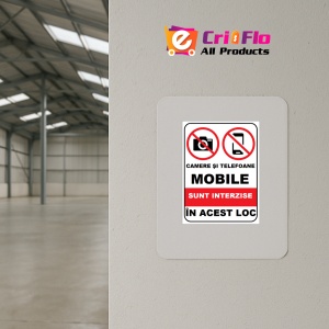 Indicator Camere si telefoane mobile sunt interzise in acest loc, Sticker autocolant - Img 3