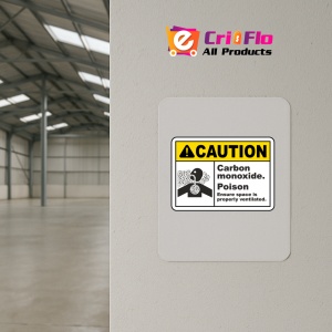 Indicator Carbon Monoxide Poison Sign, Sticker autocolant - Img 4