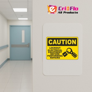 Indicator Caution Lockout Electrical Equipment Sign, Sticker autocolant - Img 5
