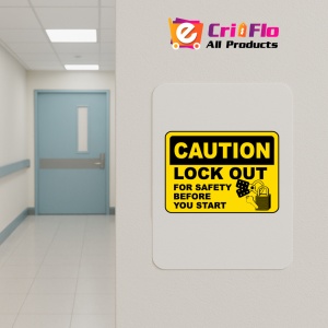 Indicator Caution Lockout For Safety Sign, Sticker autocolant - Img 5