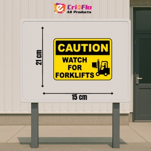Indicator Caution Watch For Forklifts Sign, Sticker autocolant - Img 2