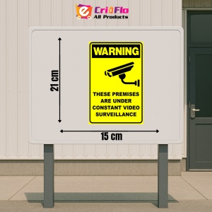 Indicator CCTV VIDEO SURVEILLANCE SECURITY SIGN, Sticker autocolant - Img 2