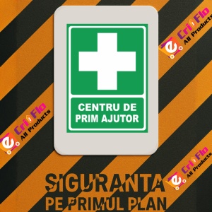 Indicator Centru prim ajutor, Sticker autocolant - Img 3